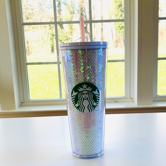 Starbucks Iridescent Sequin Holiday Tumbler
